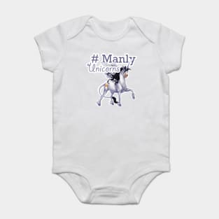 Manly Unicorns Baby Bodysuit